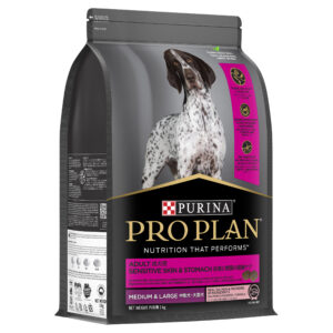 PRO PLAN? Sensitive Skin and Stomach Dry Dog Food  Medium and Large Breeds  Salmon and Mackerel